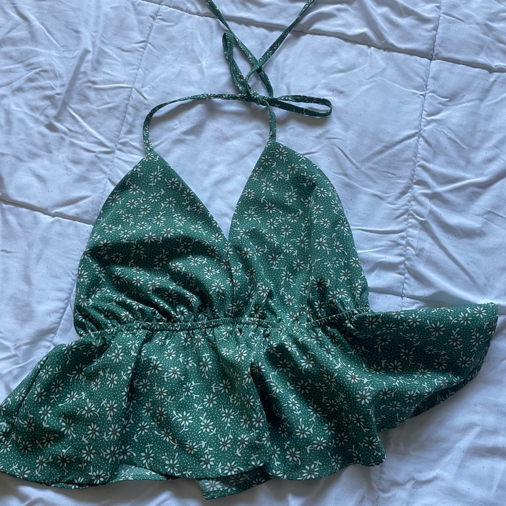 Shein Ditsy Floral Halter Top!